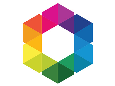 Hexactly Brand Experimentation brand colour hexagon logo triangle