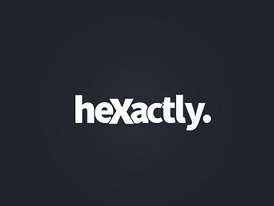 Hexactly Brand brand logo source sans pro typography