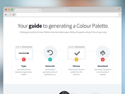 Hexactly Home Page - Part 2 colour design flat hexactly process web design website