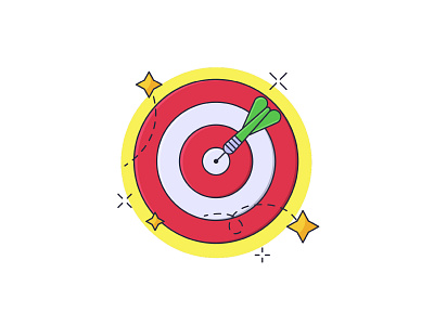 Dart Illustration animation dart darts design first shoot flat design flat icon flatdesign icon illustration logo marketing target ui vector