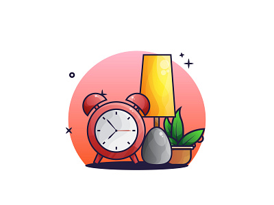 Alarm ⏰⏰ alarm alarm clock animate animation clock design first shoot icon illustration lamp time vector