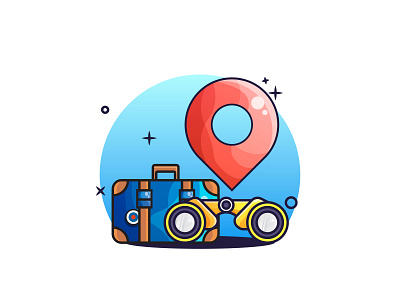 🚩🛄 animate animation design first shoot flat design gif icon illustration location logo