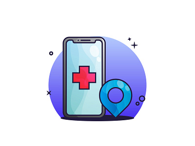 Healthcare Application 🏥🏥 animate animation app application concept design first shoot health healthcare icon medic medical vector