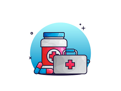 💊💊 capsule health hospital icon illustration illustrator medic medicine p3k vector