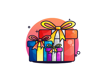 Gift box Illustration animation box concept design flat design gift gift box giveaway icon illustration surprise vector