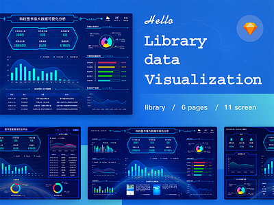 Library data visualization 3d admin chart dashboard data system visualization visualizations