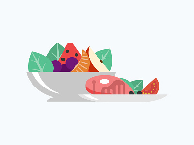 Food bowl food foodbowl illustration inapp