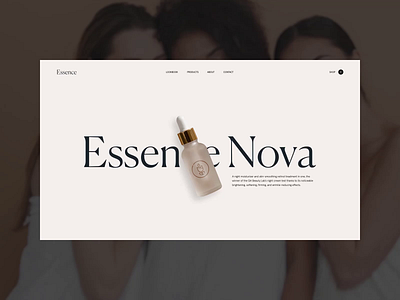 Essence — Product Detail Concept animation design interaction interactive motion ui ux web website