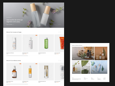 Paracelse — Ecommerce Homepage design ecommerce homepage landing page ui ux web website