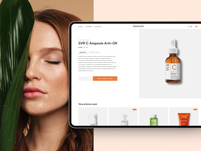 Paracelse — Product Page beauty branding design ecommerce pharmacy product ui ux web website