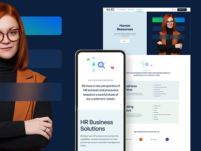 EUC — Human Resources b2b branding design interaction motion services ui ux web website