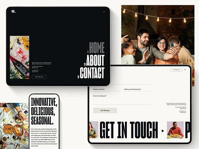PAYL® — Menu/Contact branding design drinks editorial food illustration interaction motion restaurant typography ui ux web website