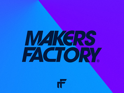 Makers Factory Logo branding colorful design digital logo logotype ui ux vibrant videogames