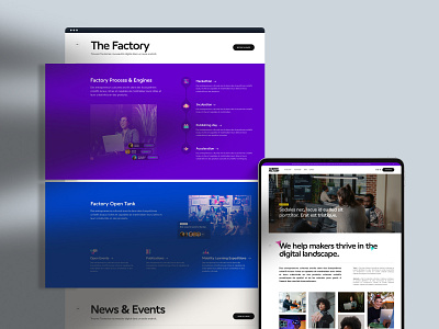 Makers Factory® — Homepage branding design digital interaction logo motion ui ux videogames web website