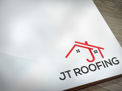 JT Roofing branding design graphic design illustration logo vector