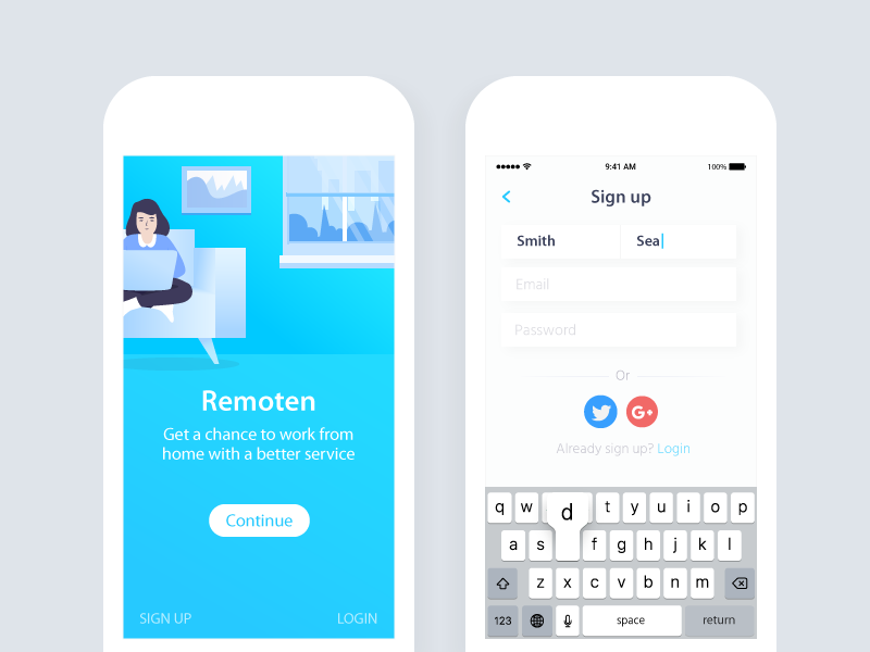 Remotely by Majed on Dribbble