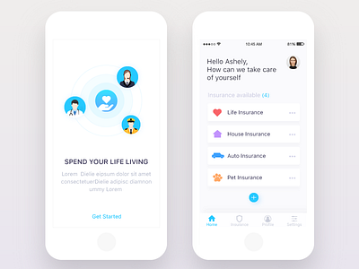 Insurance App - Ui design