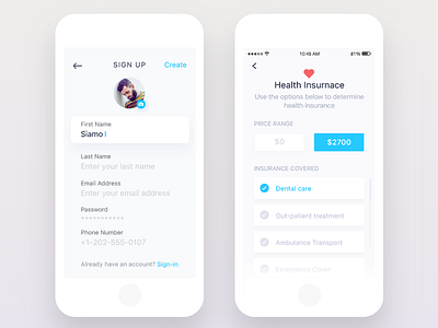 Insurance App - Ui design