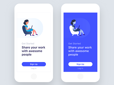 Sharing Work Status - UI Design