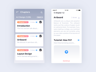 Chapters App - UI Design
