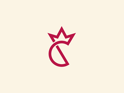 Initial C King Royal Logo Design