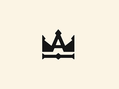 Inital A king Royal logo Template