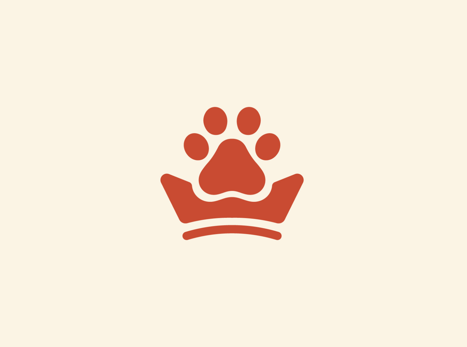 Paw Crown Logo Template by Vectoryzen on Dribbble