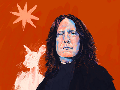 Always. digital art fan art harry potter illustration portrait procreate snape