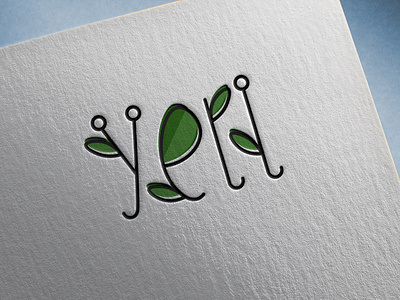 Logo "Yell" for a flower company adobeillustator ai branding design flat illustration logo ui ux