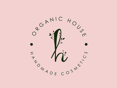 Organic Cosmetics Logo adobeillustator branding cosmetic cosmetic logo flat icon leaves line logo organic vector