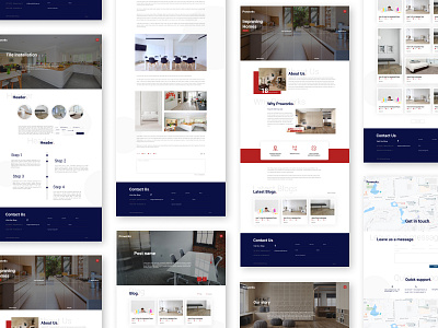 Web Design | ProWorks Flooring figma flat ui vector webdesign webdesigner