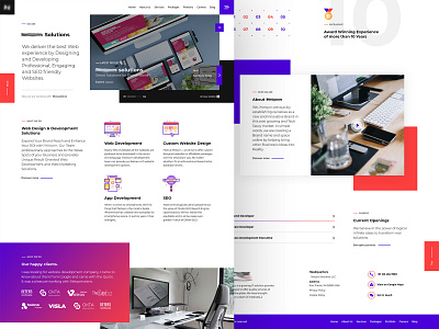 Home Page Design animation app design branding design ecommerce home page home home pagedesign itcompany landing page player typography ui uiuxdesign
