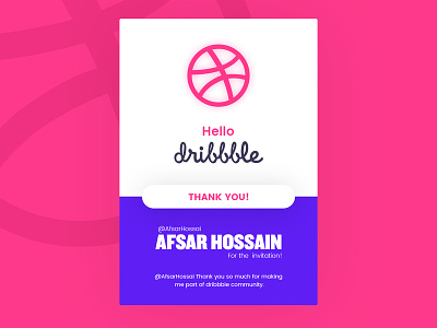 Thank You @AfsarHossai for invite! afsarhossai design dribbble dribbble ball dribbbleinvitation dribbbleinvite ecommerce home page hellodribble home home pagedesign invitation mockup landing page thank thankful typography ui uiux uiuxdesign vector website