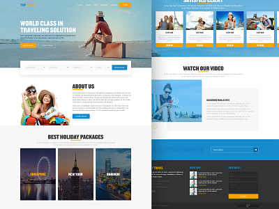 Travel Landing Page design grid home home pagedesign interaction design landing page travel travel agency travel landing page typography ui uiux uiuxdesign user interface ux web website