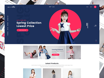 Eye Candy Kids Ecommerce Landing Page by Pixel Bytes on Dribbble