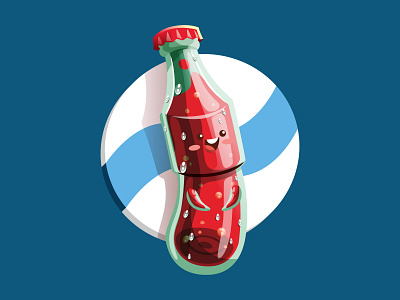 Cola Bottle Mascot Design