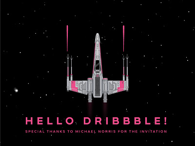 Hello dribbble! debut illustrator starwars