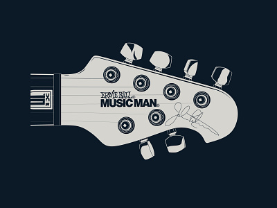 Guitar Headstock Illustration II