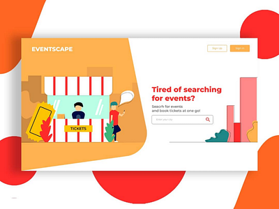 Events Website - Landing Page Concept