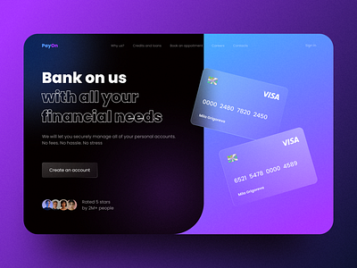 PayOn Banking - Web Design Landing Page