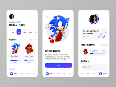 Game Tracker - App - Daily UI #008 android app application concept daily ui dailyui design game game store gaming ios page design sonic ui ui design uidesign