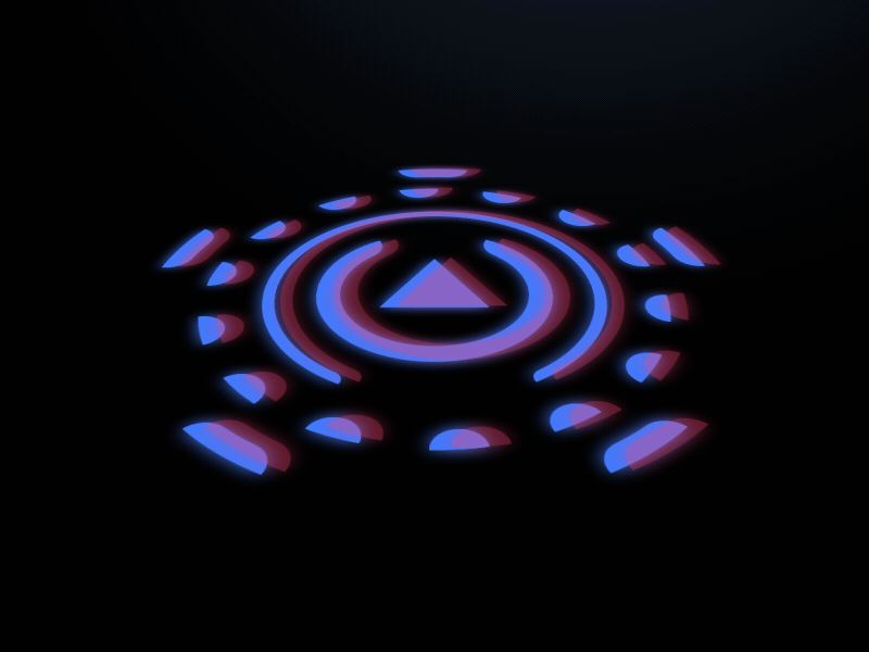 HUD Element animation dial gaming hud motion scifi spin tron