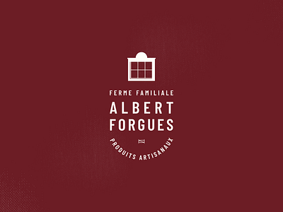 Ferme Albert Forgues art direction branding design farm farming icon logo logo design rustic feel typography vector