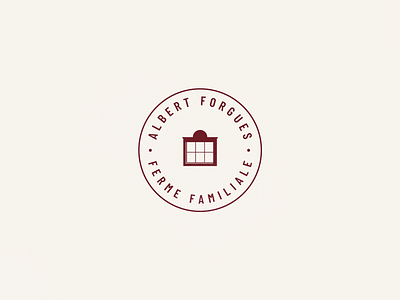 Ferme Albert Forgues art direction branding design farm farming icon logo logo design rustic feel vector