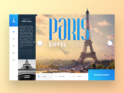 Daily Interface 16 - 30: Paris - Eiffel Tower UI behance design designer dribbble ideas photoshop ui uidesign uidesigner userexperience userinterface ux uxdesign uxdesigner uxui webdesign webdesigner website websitedesign wireframe