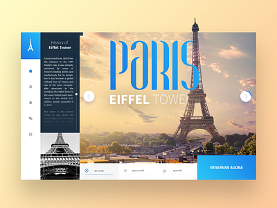 Daily Interface 16 - 30: Paris - Eiffel Tower UI