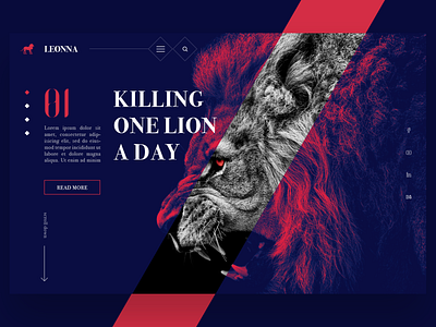 Daily Interface 18 - 30: The Lion behance design designer dribbble ideas photoshop ui uidesign uidesigner userexperience userinterface ux uxdesign uxdesigner uxui webdesign webdesigner website websitedesign wireframe