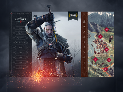 The Witcher 3 - Interface design designer dribbble gerald ideas photoshop the witcher 3 ui uidesign uidesigner userexperience userinterface ux uxdesign uxdesigner uxui webdesign webdesigner websitedesign wireframe