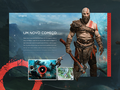 God Of War - Interface Concept design designer dribbble god of war ideas kratos photoshop ui uidesign uidesigner userexperience userinterface ux uxdesign uxdesigner uxui webdesign webdesigner websitedesign wireframe