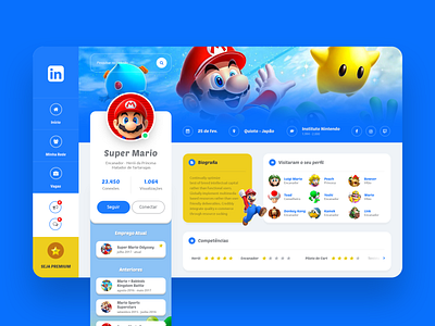 Linkedin - Super Mario Concept
